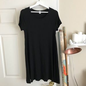 Old Navy Black Swing T-Shirt Dress (Never Worn)